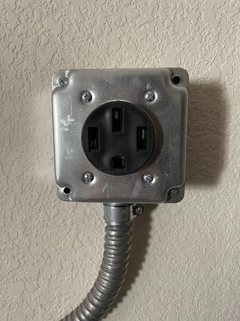 NEMA 14-50 outlet installed for Electrical Panel Upgrade in Thornapple